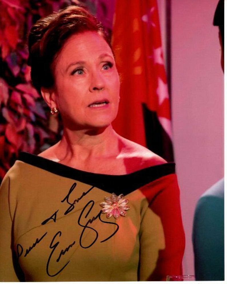 Erin gray signed autographed star trek continues commander gray 8x10 Photo Poster painting