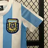 1986 Retro Argentina Home Football Shirt Kids Size 1:1 Thai Quality
