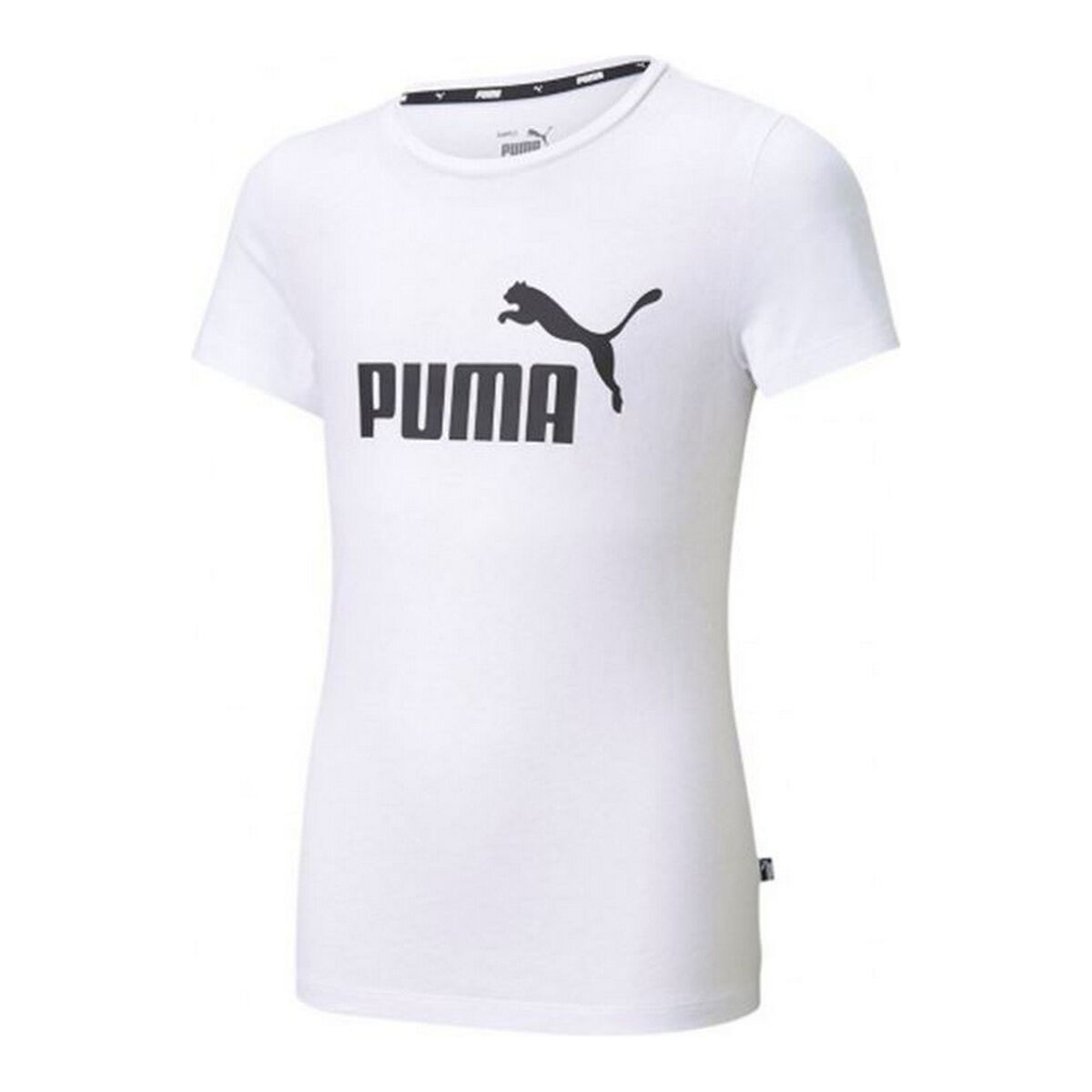 Child's Short Sleeve T-Shirt Puma ESS Logo Tee White - sale.kim -  endless selection of finest brands