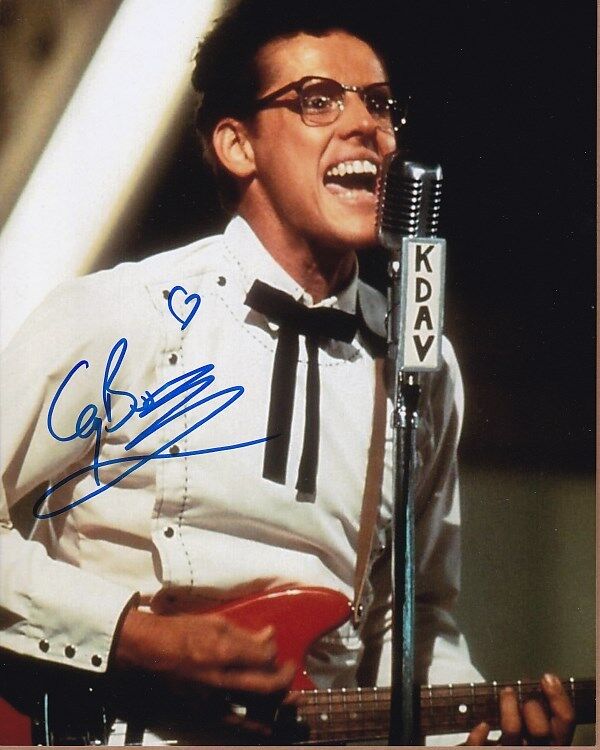 GARY BUSEY Signed Autographed BUDDY HOLLY Photo Poster painting