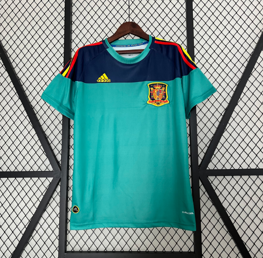 Retro Spain 2010 Goalkeeper Football T-Shirt Thai Quality