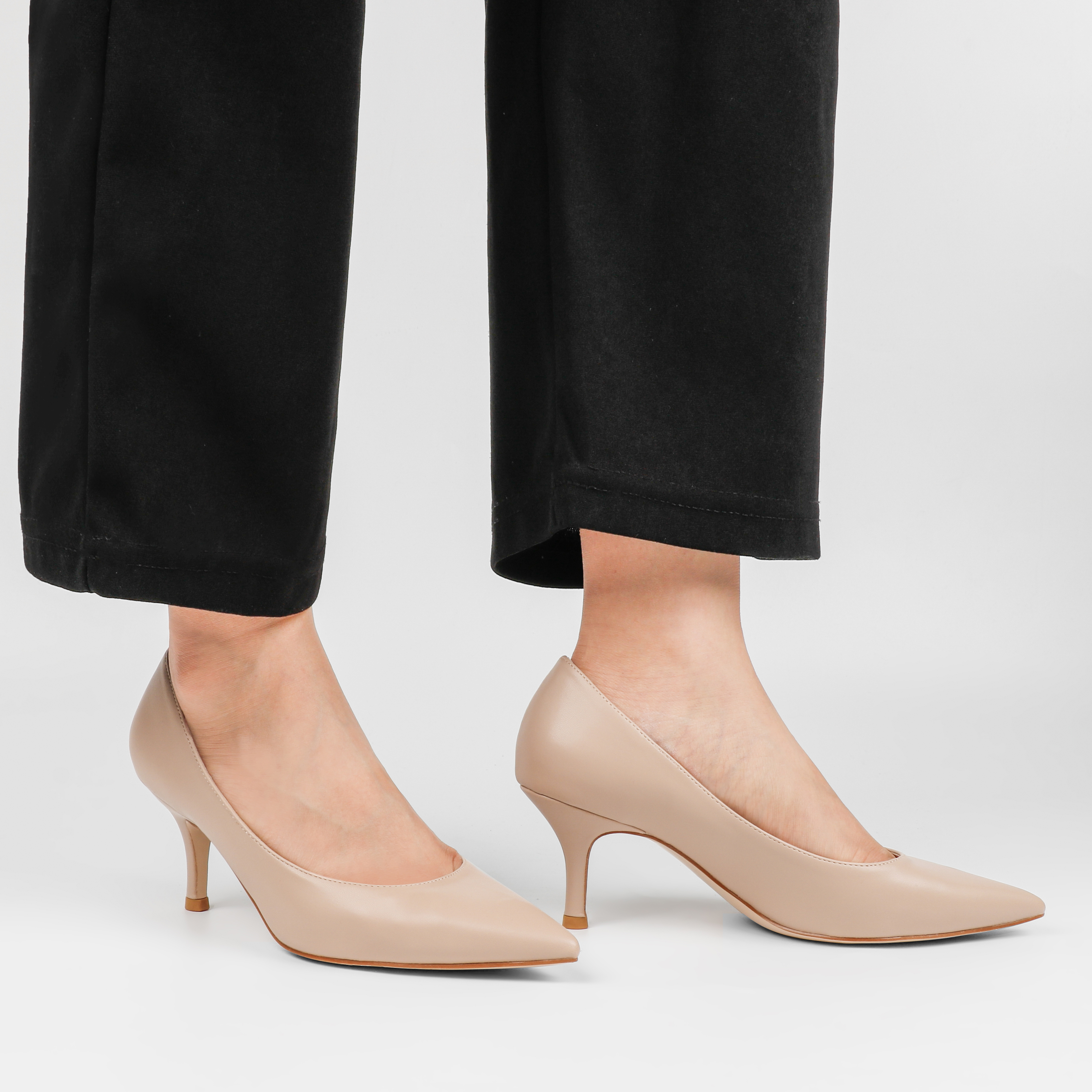 2.36" Kitten Heels Pumps Comfortable Women Daily Shoes-MERUMOTE