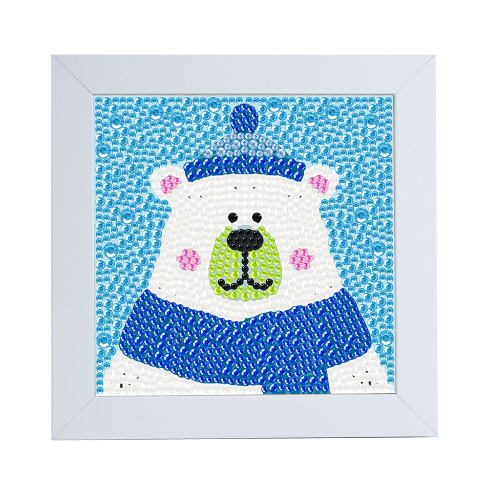 

Painting White Bear with Frame-DIY Creative Diamond Sticker, 501 Original