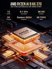 AMD Ryzen™ AI 9 HX 370 --EVO-X1 AI Mini PC
