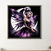 (40*40cm)Butterfly Girl Moon - Full Round Drill Diamond Painting