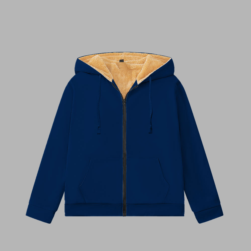 Custom Fleece Zipper Cardigan Hoodie - Customize Your Own Fashion Style