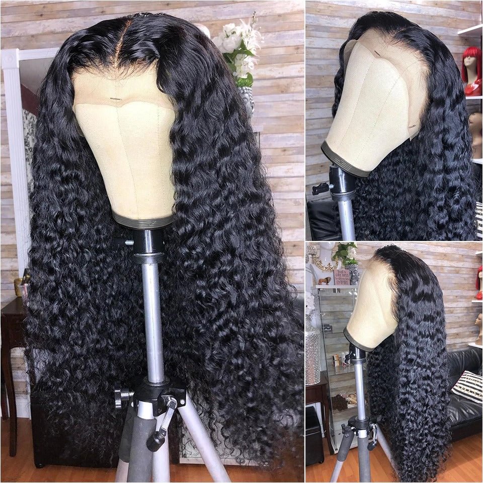 Full And Classic Curly Virgin Hair  Lace Frontal Wig