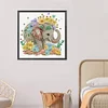 >SALE<5D DIY Partial Special Shaped Drill Diamond Painting Elephants Kit Decor 30x30cm