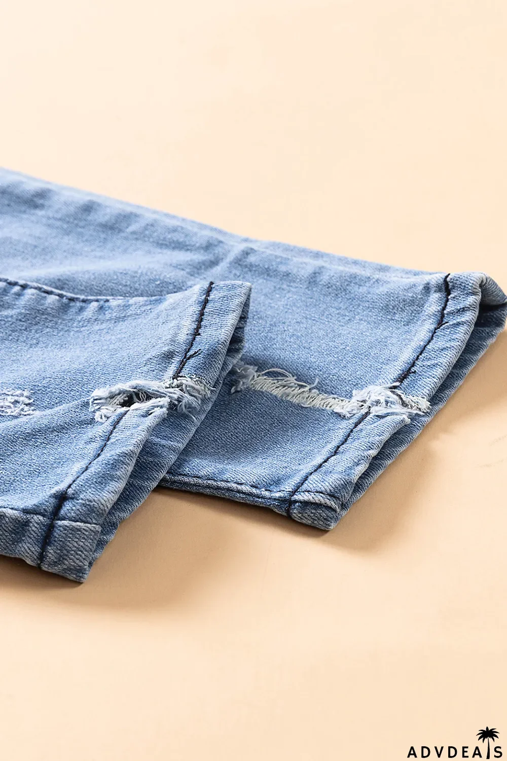 High Waist Distressed Skinny Jeans