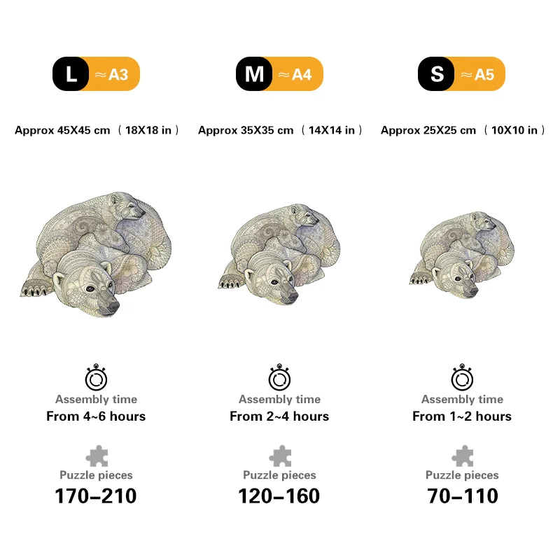 White Polar Bear Jigsaw Puzzle