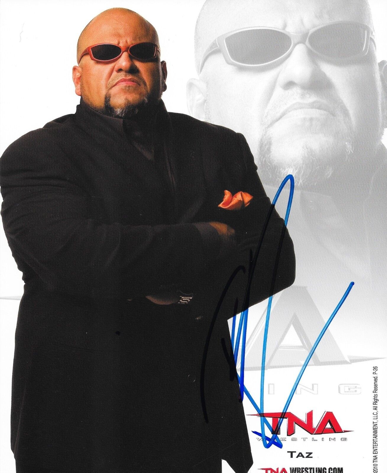 TAZ - HAND SIGNED 8x10 Photo Poster painting AUTOGRAPHED WRESTLING PICTURE AUTHENTIC w/ COA