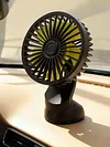 Car Fan Multi-Angle Rotatable Car Cooling Fan for Dashboard SUV RV Truck Sedan