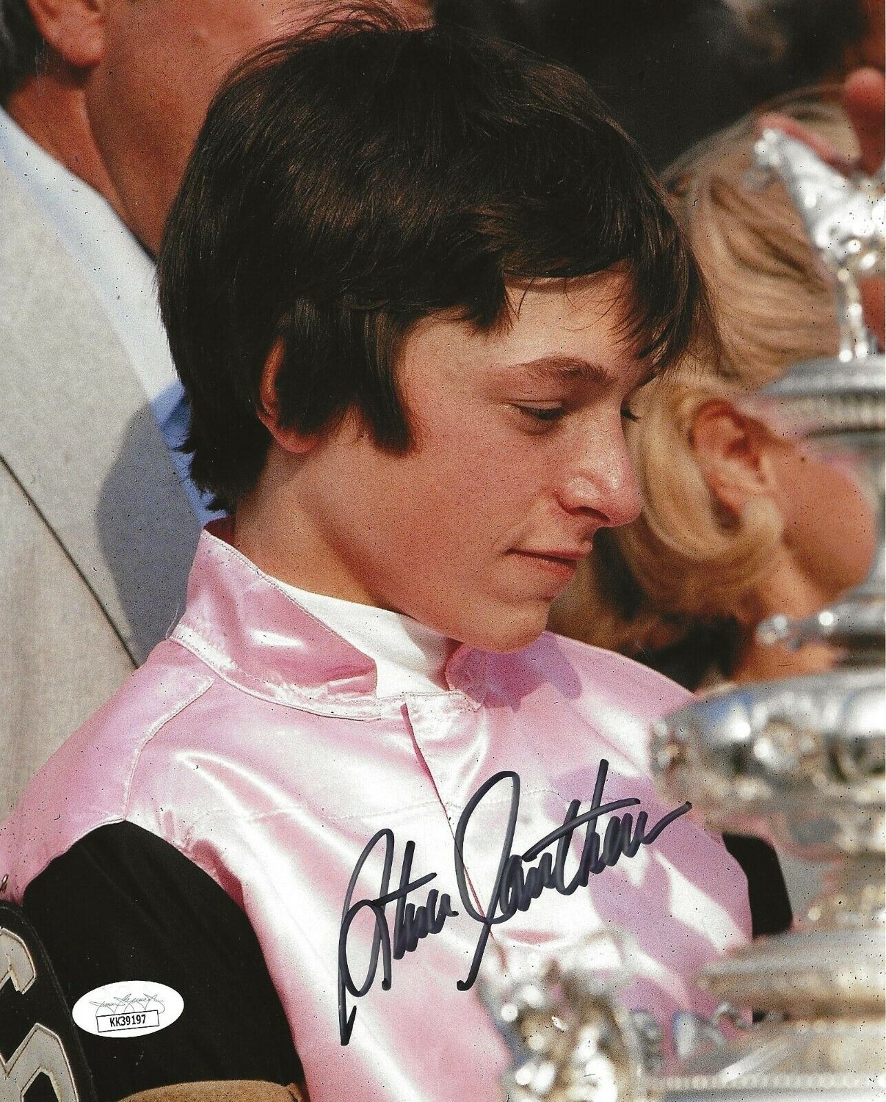 Steve Cauthen Triple Crown Horse Jockey signed 8x10 Photo Poster painting Affirmed 2 JSA