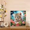 (Multistyle) Tigre L&eacute;opard-Peinture Diamant En Forme Sp&eacute;ciale-30*30CM