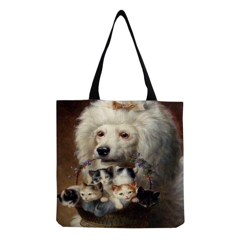 Women’s Cute Dog Shopping Bags