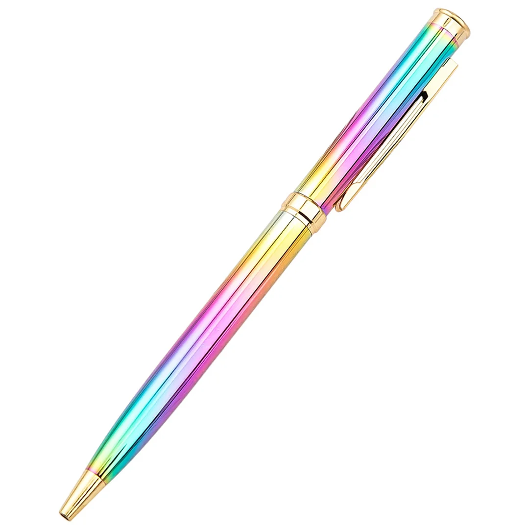 1PCS Lytwtw's Creative Multicolor Ballpoint Pen Business Metal Office Rotate Pens School Stationery Office Supplies