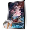 Flower Tea Cup-Paint by Numbers Acrylic Painting 30*40CM