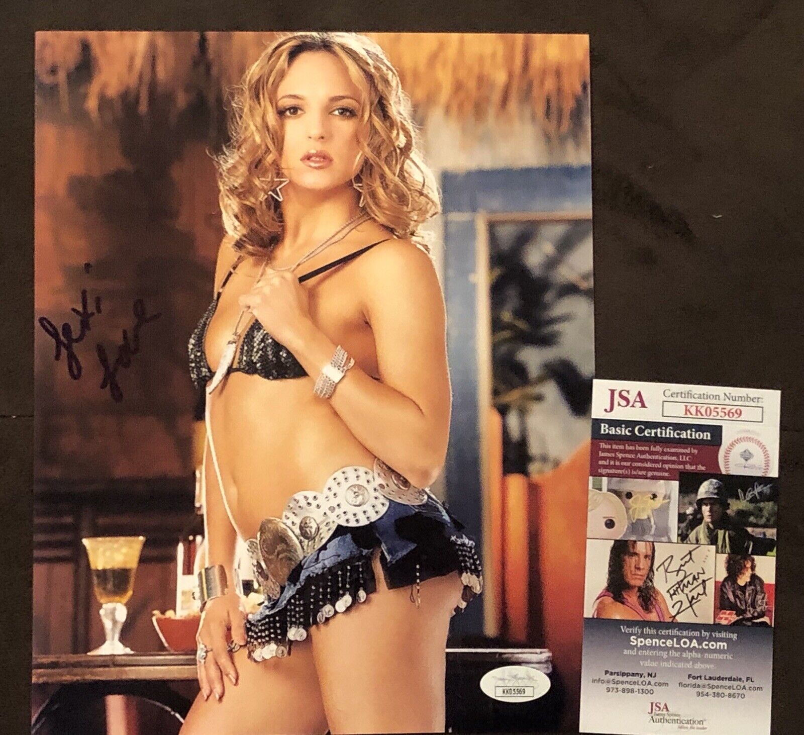 Lexi Love ADULT STAR SIGNED 8X10 Photo Poster painting AUTOGRAPH Sexy Naughty America JSA COA