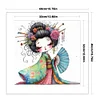 Cartoon Japanese Geisha-11CT Stamped Cross Stitch 40*40cm/15.75*15.75in