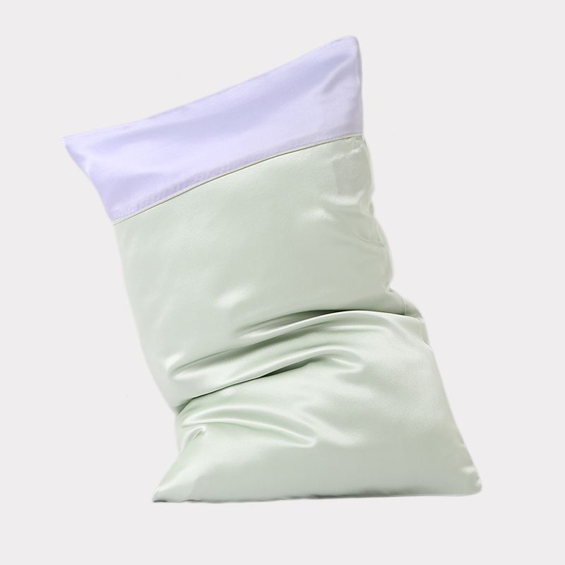 Color-block Family Silk Pillowcase REAL SILK LIFE
