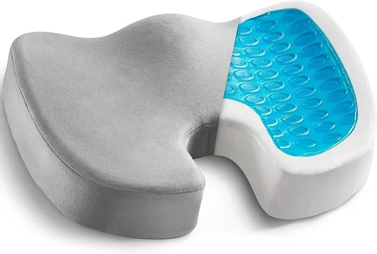 Comfortable Memory Foam Cooling Gel Seat Cushion for Tailbone Pain Relief