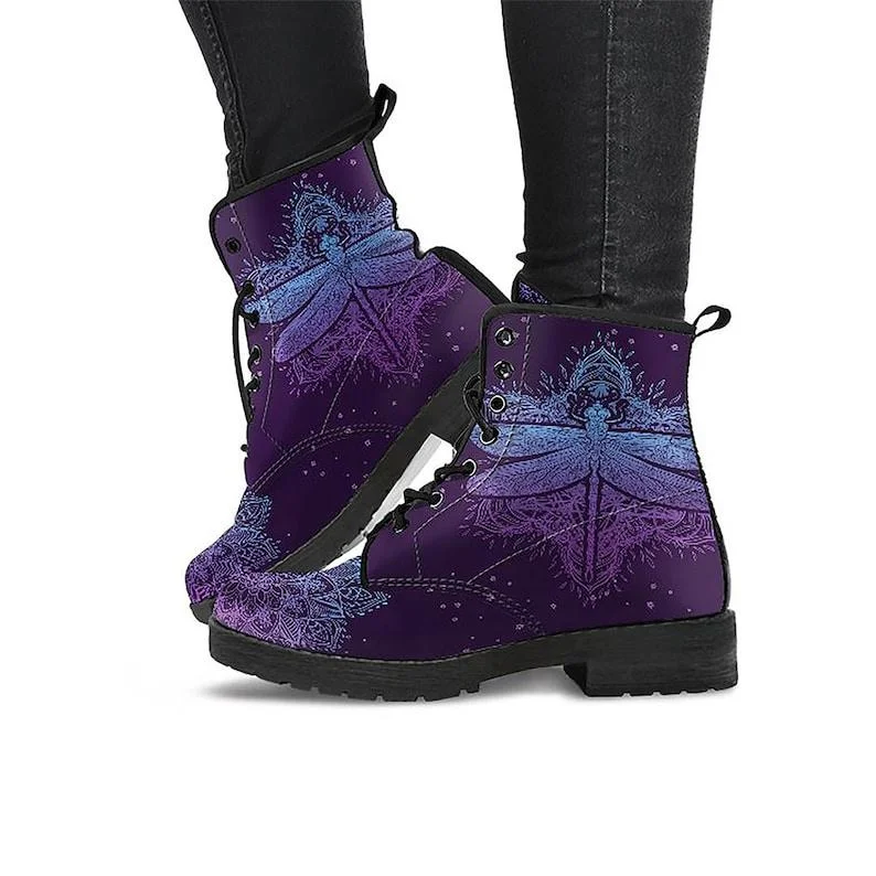 Women plus size clothing Vintage Casual Halloween Artificial PU Boots Shoes-Nordswear