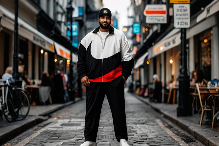 BigTallKings' color block big and tall tracksuits