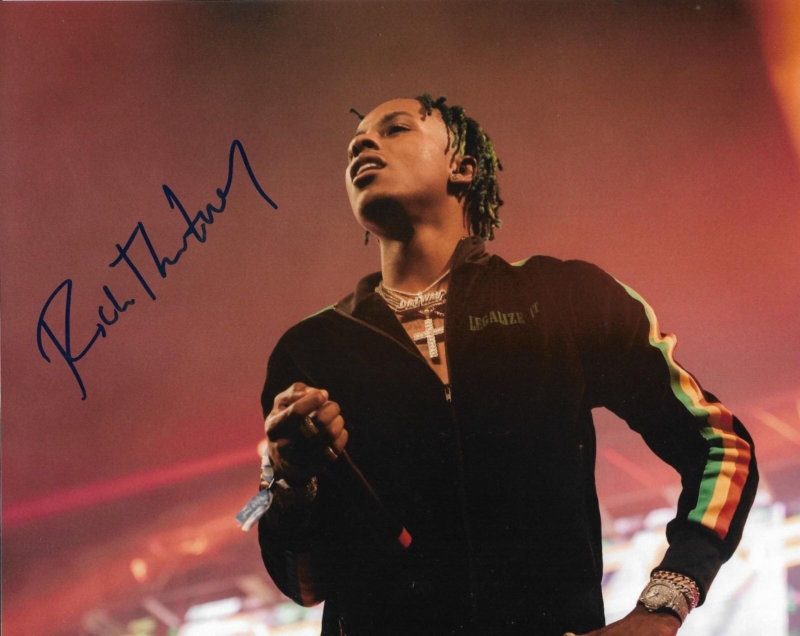 RICH THE KID RAPPER signed THE WORLD IS YOURS 8X10 Photo Poster painting FAMOUS DEX, MIGOS w COA