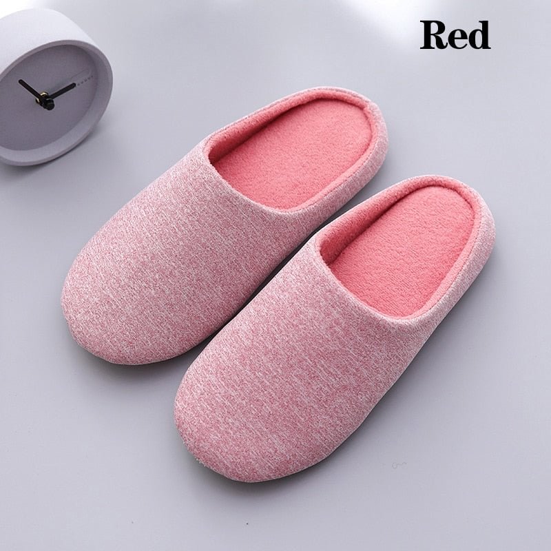 Winter Indoor Women Slippers House Plush Soft Cotton Slippers Non-slip Floor Shoes Home Slippers Women Slides For Bedroom