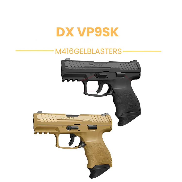 DX VPS9k Semi-Auto Gel Blaster – 165 FPS Metal Blowback Pistol
