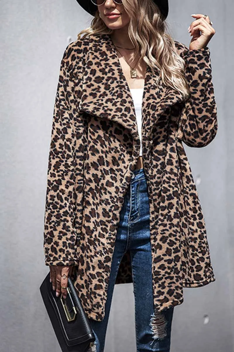 Abebey  Leopard Long Coat
