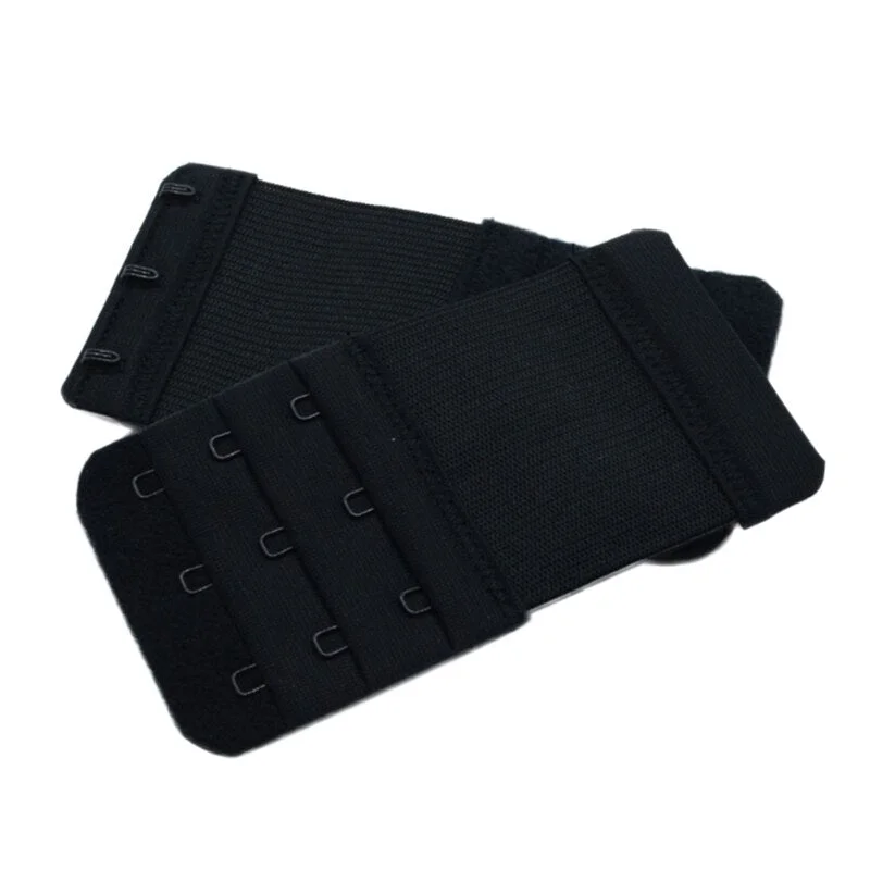 3PCS Bra Extender 2/3/4 Hooks Women Elastic Bra Extension Strap Hook Clip Intimates Adjustable Lengthened Buckle Bra Accessories