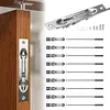 [US Local Warehouse] 10 Packs Lever Extension Flush Bolt 16.54in Latch Slide Bolt Lock Solid Stainless Steel French Door Locks for Commercial Applications Store School Office