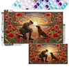 Diamond Painting-DIY Full Round Drill Stained Glass Art Warrior War Dog(40*70CM)