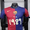 Joyfball 2025/2026 Player Version Barcelona Home Advertising version Jersey 1:1 Thai Quality（The player version jersey is a bit tight, please pay attention to the size selection）