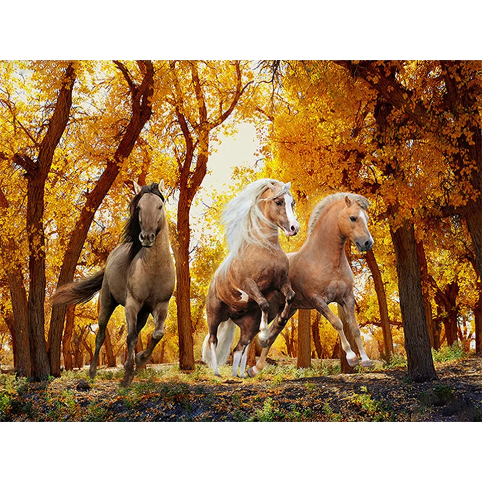 Diamond Painting - Full Round/Square Drill - Horse(30*40 - 50*60cm)
