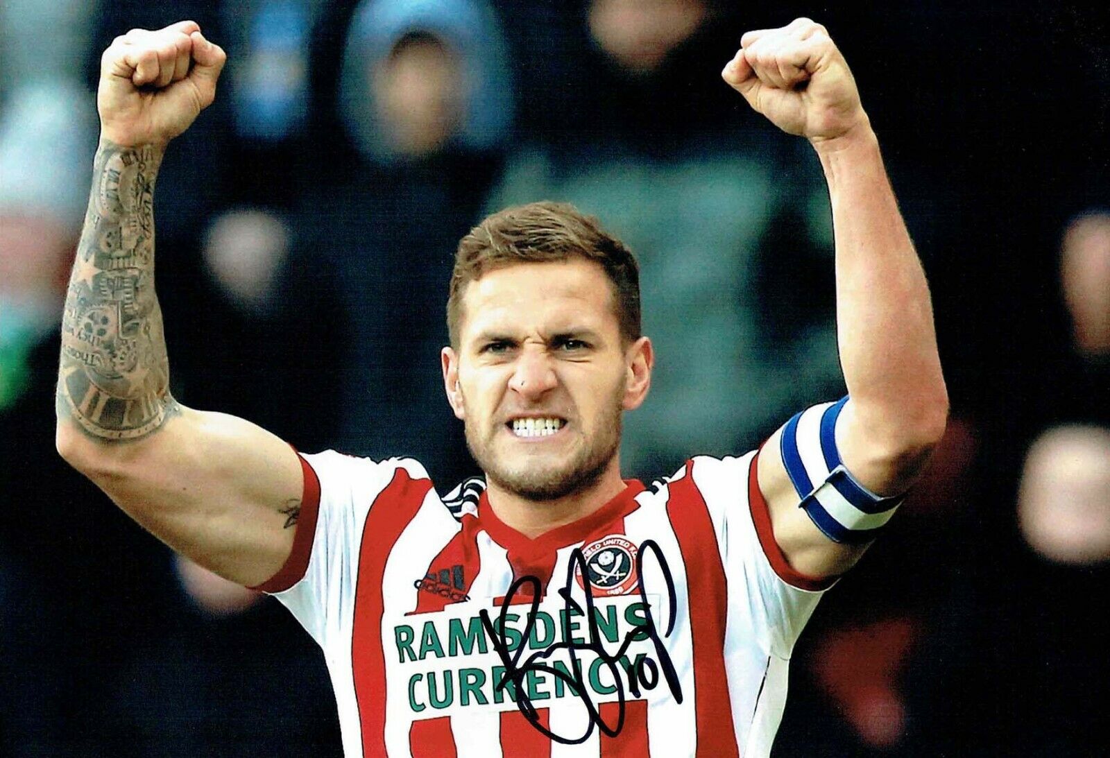 Billy SHARP Sheffield United Signed Autograph 12x8 Photo Poster painting G AFTAL COA Sheff Utd