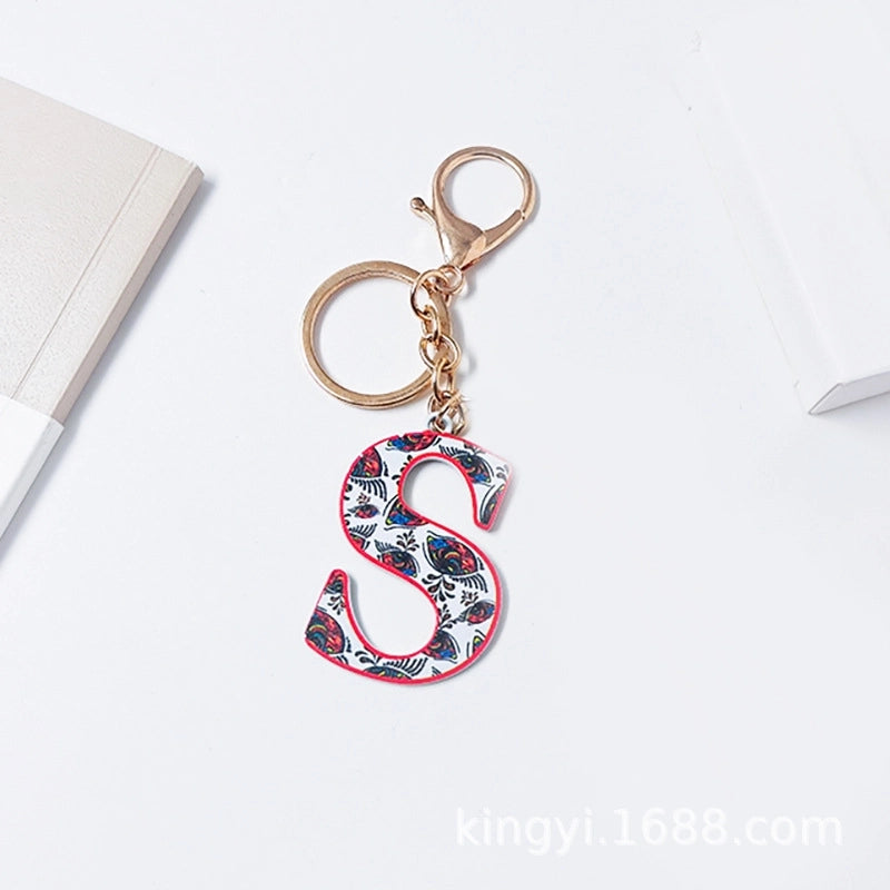 Elegant Streetwear Letter Pu Leather Alloy Women’s Bag Pendant Keychain