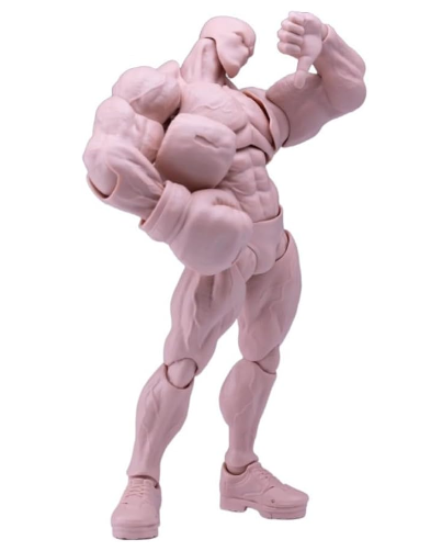 「予約商品」Romankey 1/12 男性 デッカ物 BIG GUY 可動 アクション フィギュア用 素体 UMS003