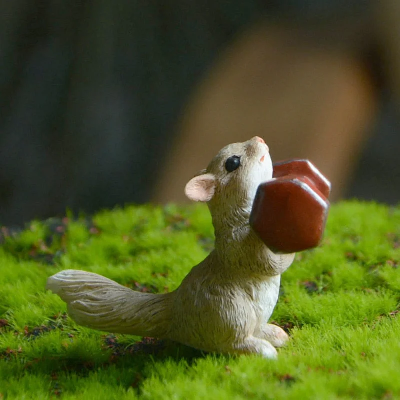 Creative Cute Pig Ornament Sporting Bunny Squirrel Cat Animal  Figurines Exercising Series Resin Craft Tabletop Decorations