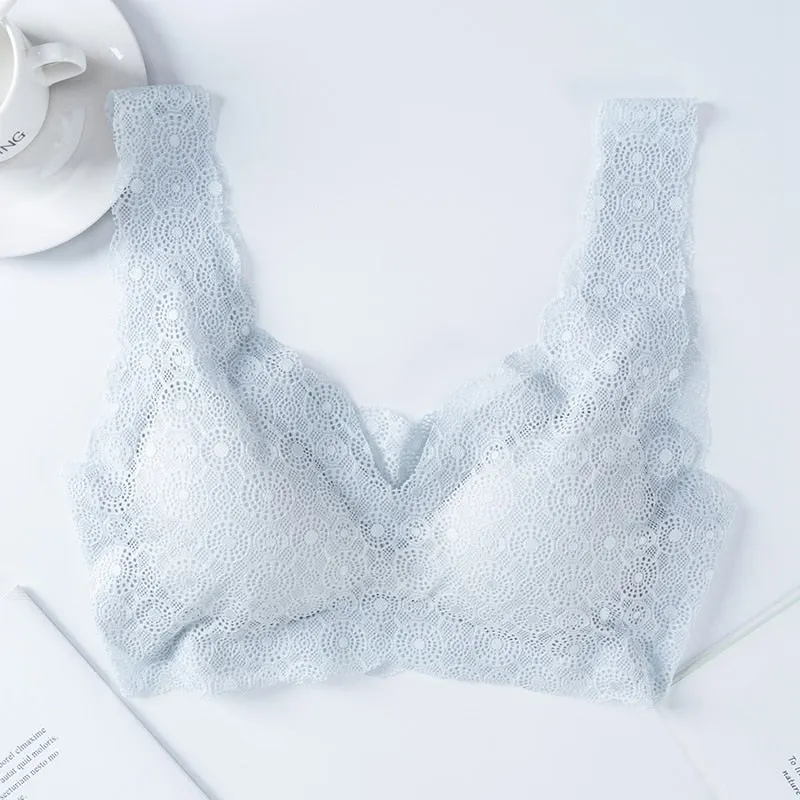 Sexy Lace Bras For Women Seamless Bra Push Up Bralette Brassiere Breathable Comfortable Sleep Soutien Gorge Female