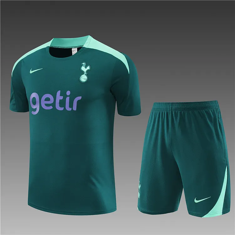 2024-25 Tottenham Hotspur dark green short-sleeved training jersey