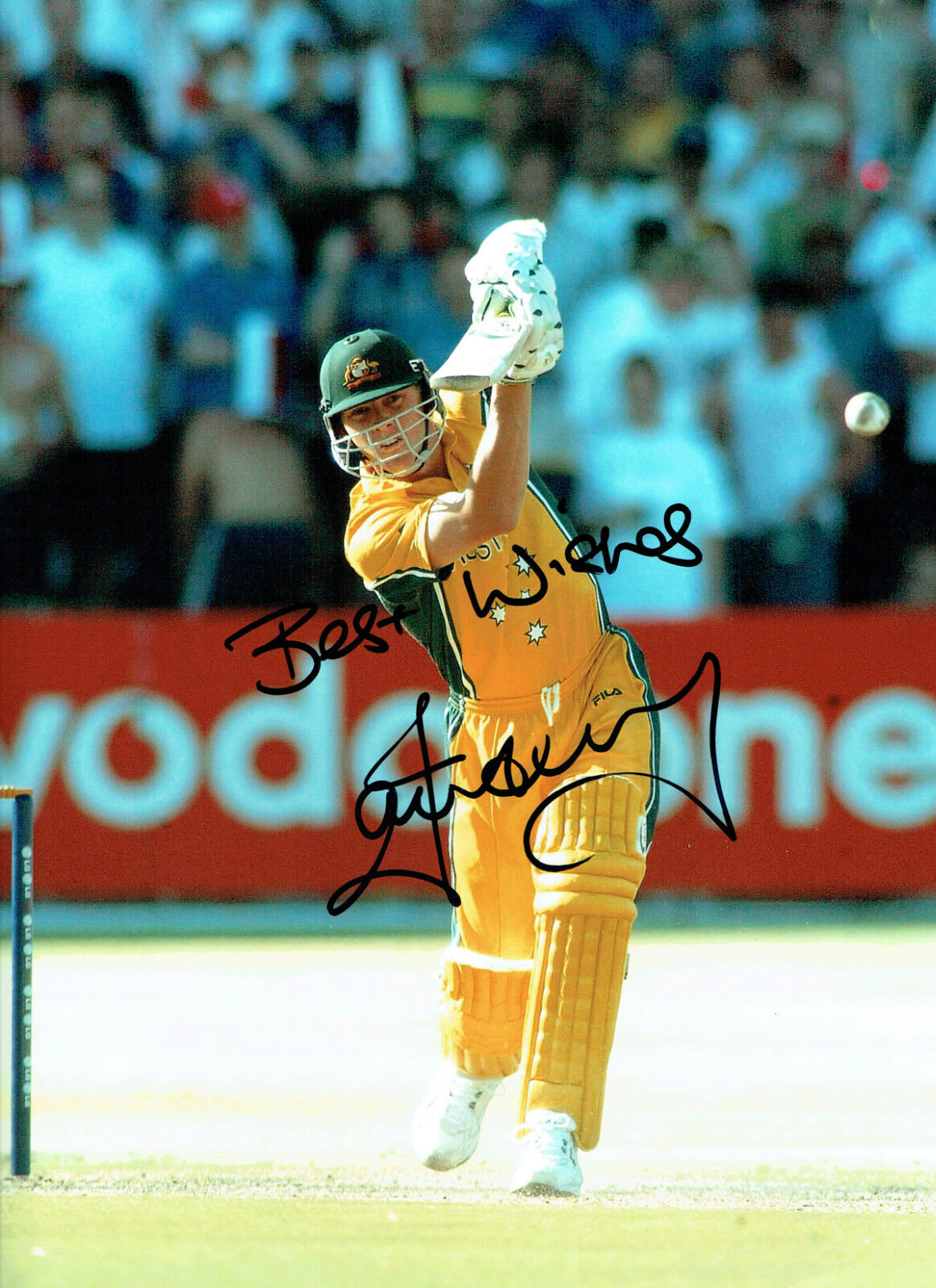 Ian HARVEY Signed Autograph 16x12 Australia Cricket All Rounder Photo Poster painting AFTAL COA