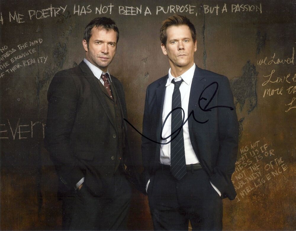 KEVIN BACON 'THE FOLLOWING' RYAN HARDY SIGNED 8X10 PICTURE *COA 12