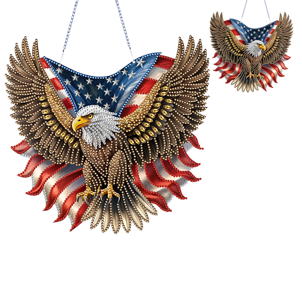 Eagle Diamond Painting Hanging Pendant 5D DIY Ornaments for Wall Window