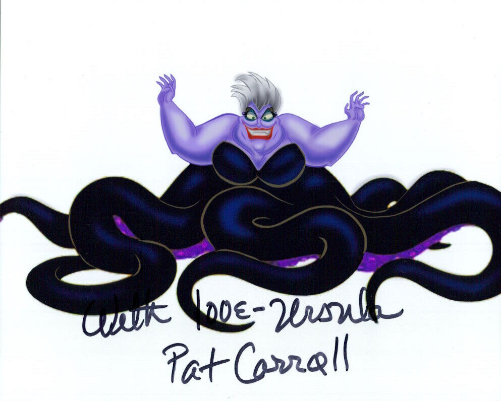 Pat Carroll (The Little Mermaid) signed 8X10 Photo Poster painting