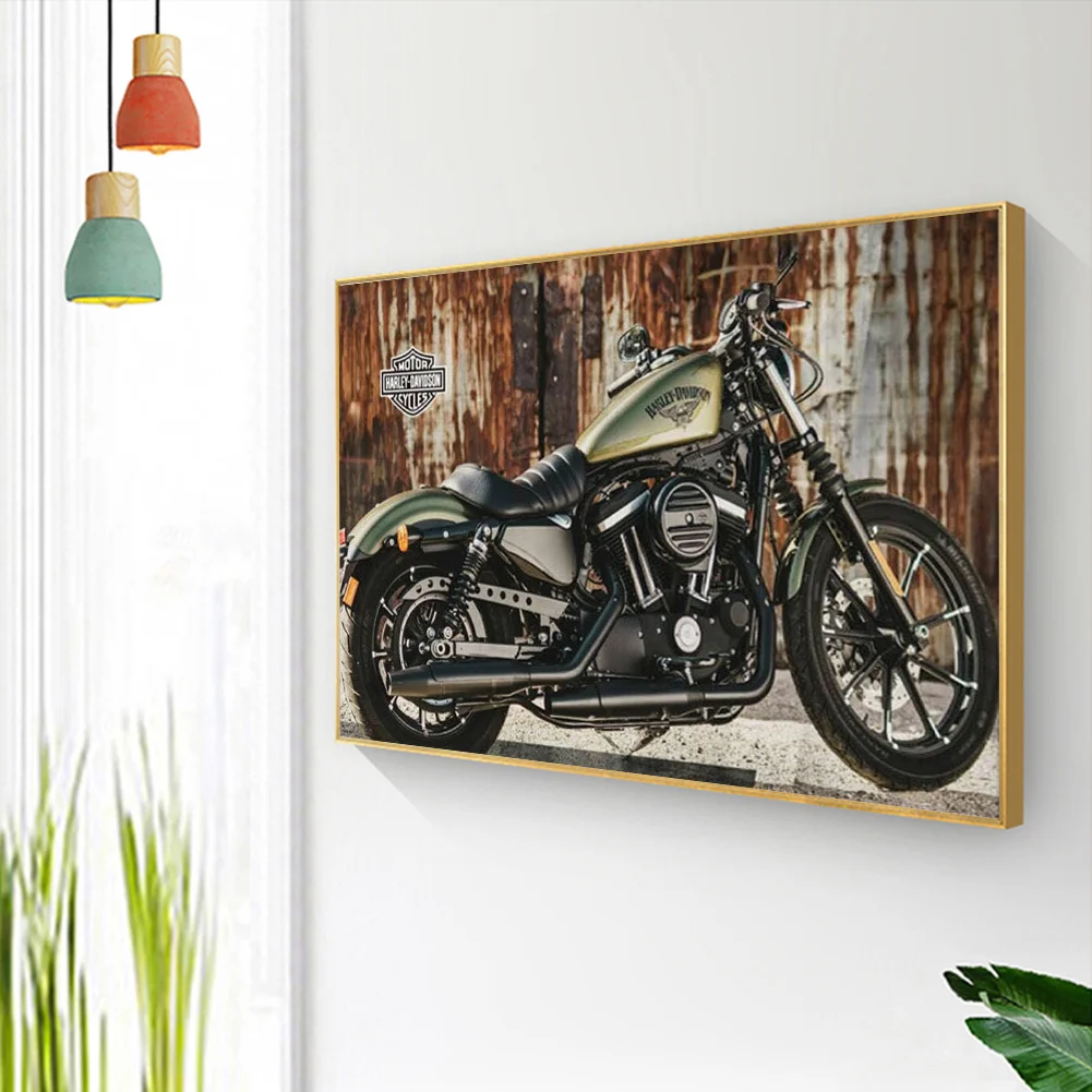 Motorcycle 5D DIY Diamond Painting Kit Resin Full Round Home Wall Art Craft