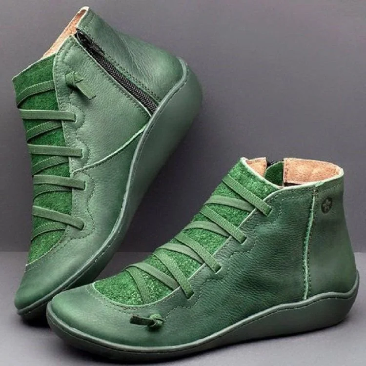 Premium Orthopedic Lace Up Ankle Boots  Stunahome.com