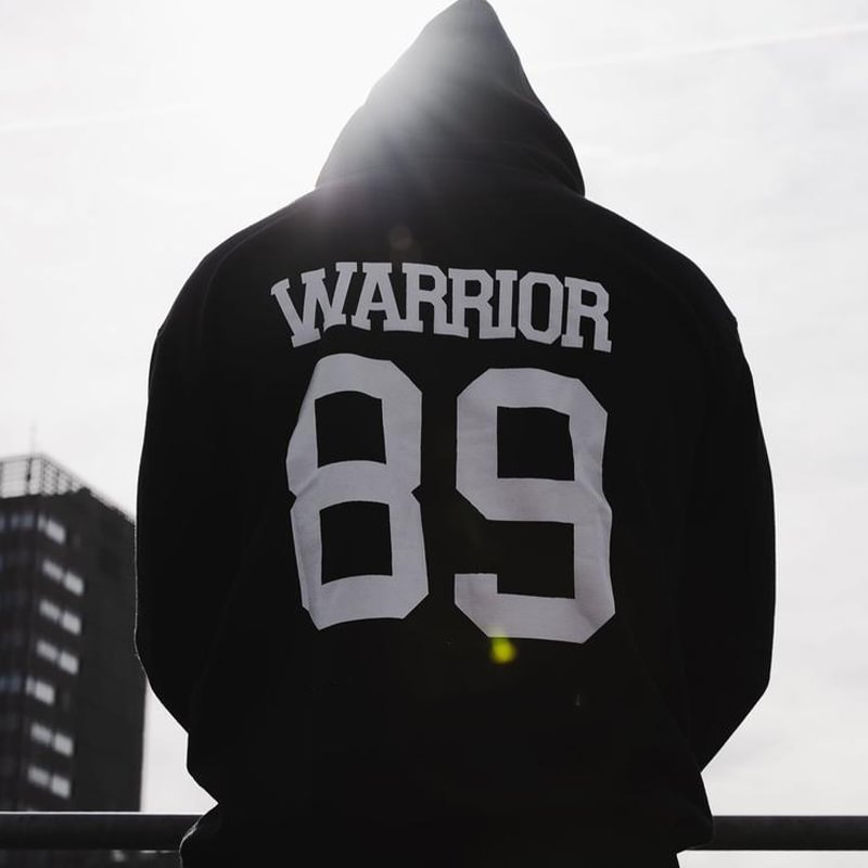 Warrior 89 Printed Men's Hoodie -  