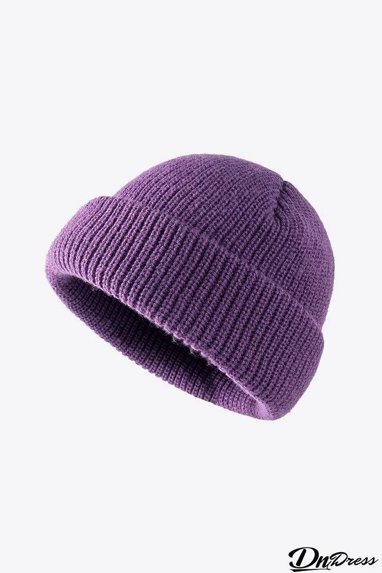 Calling For Winter Rib-Knit Beanie